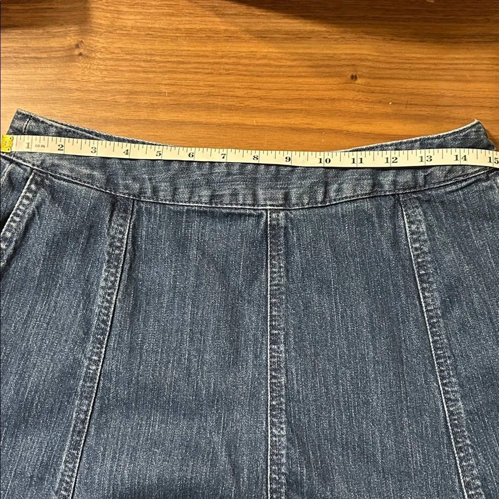 L.L. Bean Denim A-Line Skirt Classic Fit Size 8